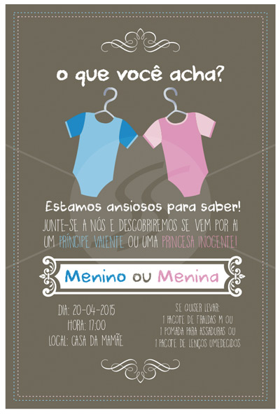 O Que Não Pode Faltar no Convite do Seu Chá de Bebê