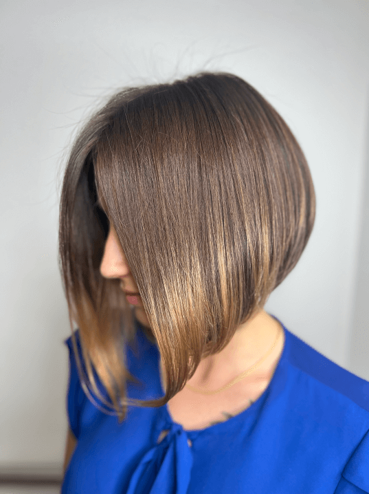 corte bob no ombro