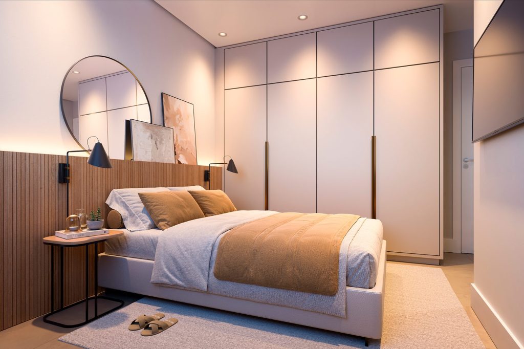 modelos de decoração para quarto com iluminação indireta