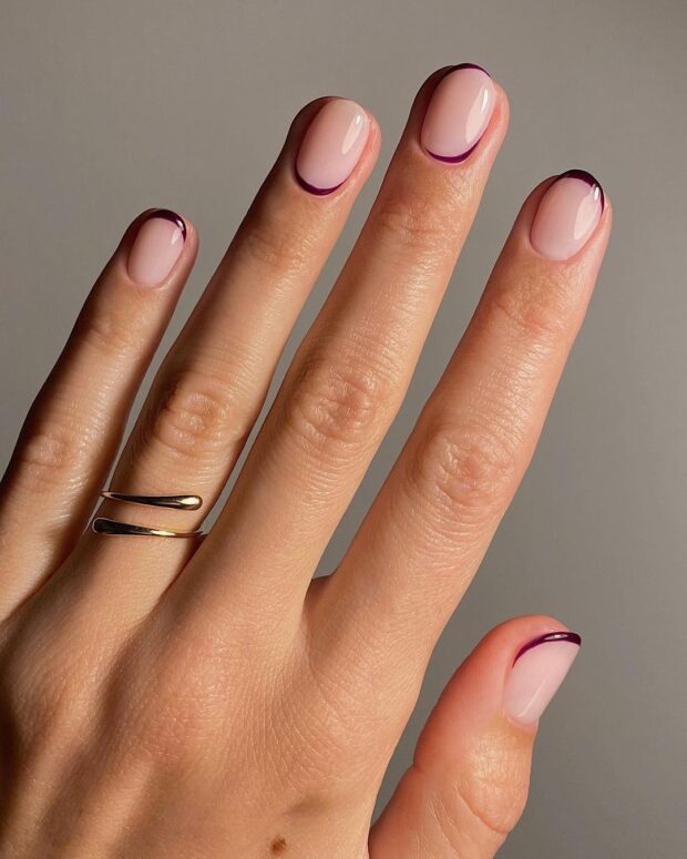 inspiração unhas em gel redondas decoradas