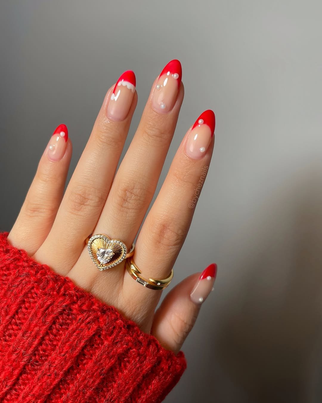 unhas de Natal longas