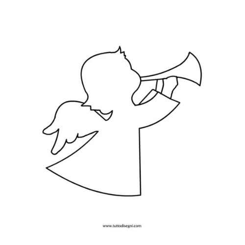 Molde de anjo para papel