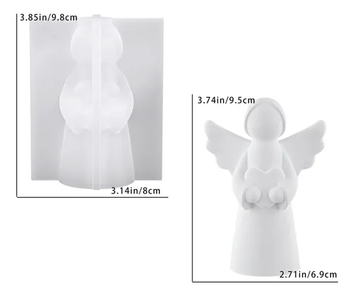 Molde de anjo para sabonete