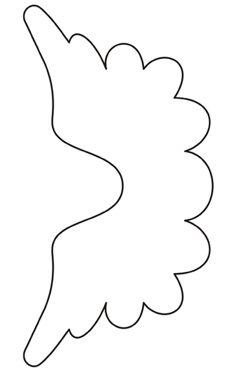Molde de anjo para papel