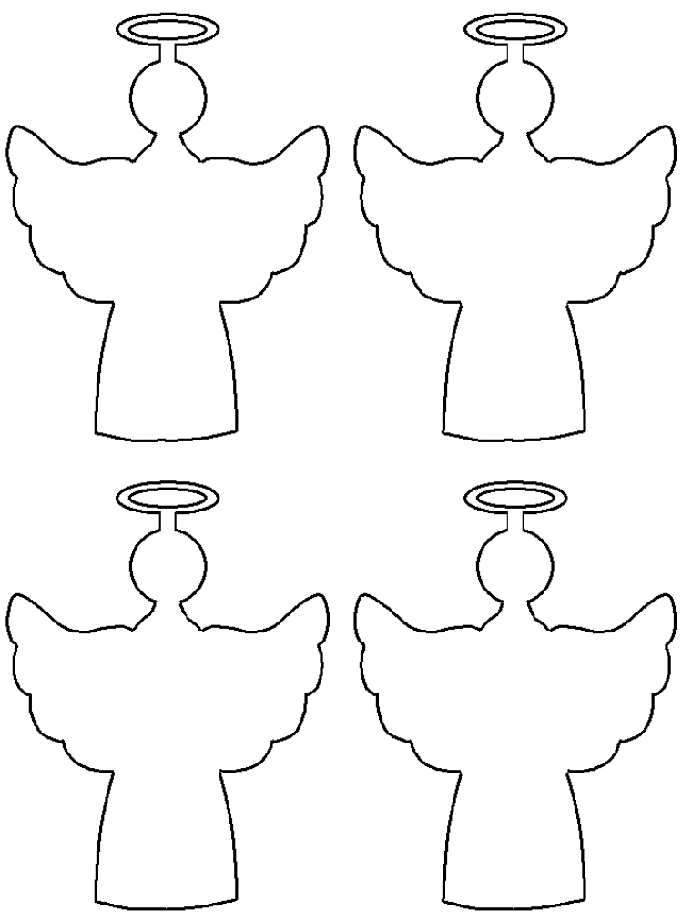 Molde de anjo sem costura