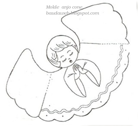 Molde de anjo sem costura