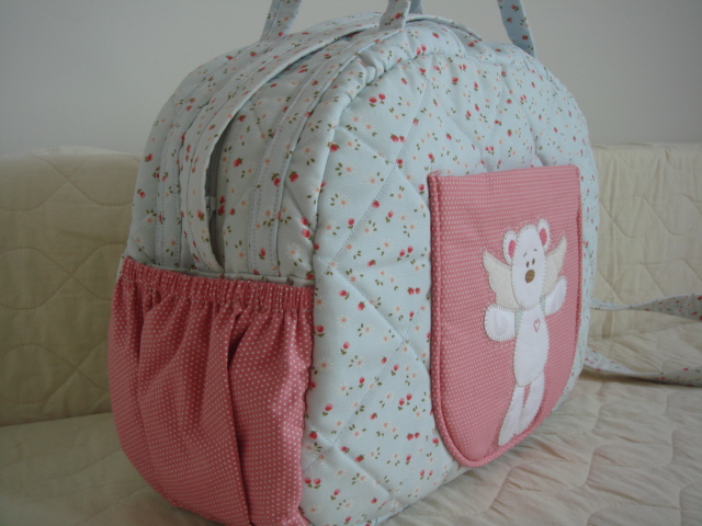molde de bolsa de bebe em patchwork