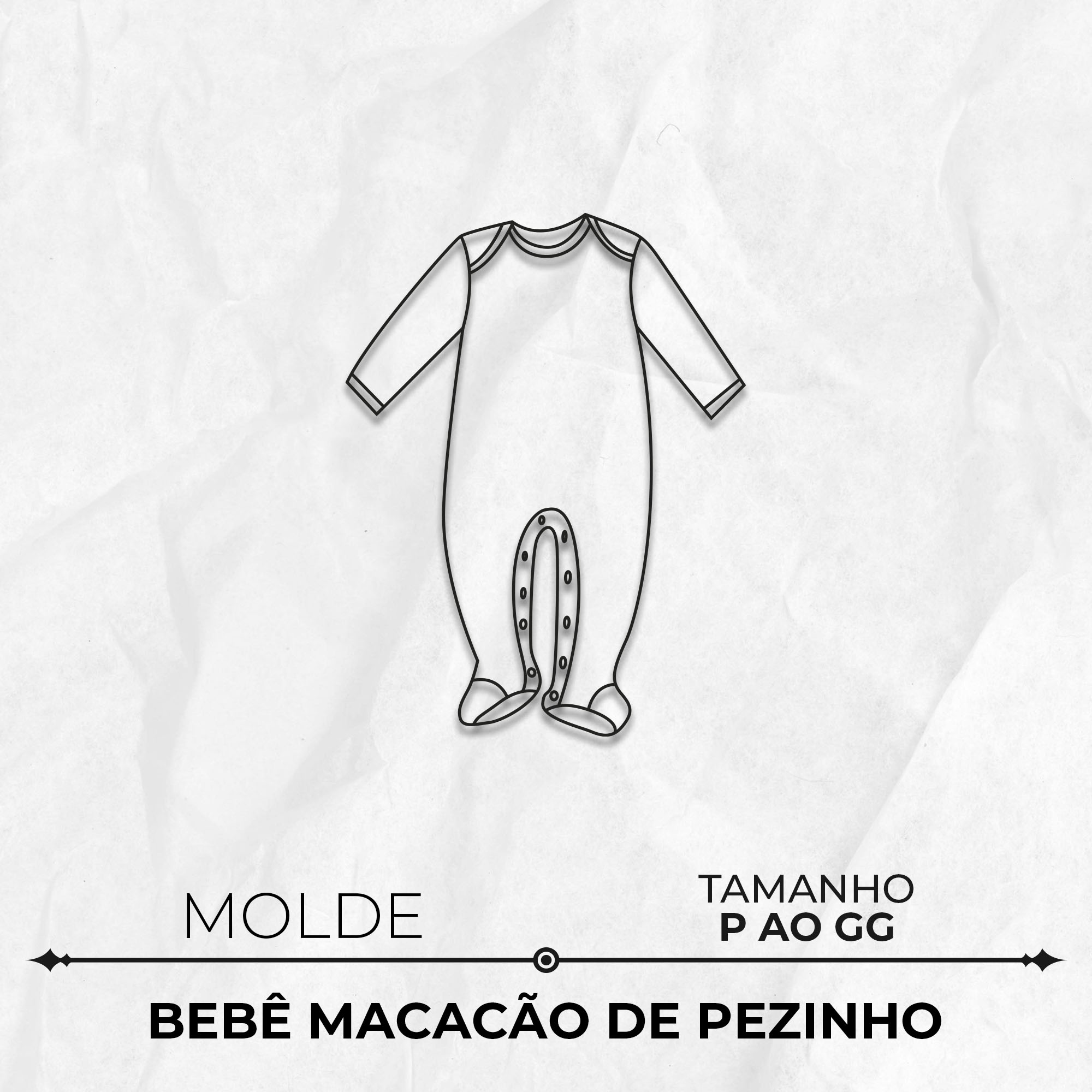 molde de macacao de bebe