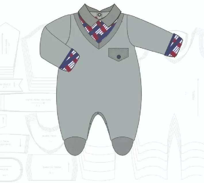 molde de macacao de bebe