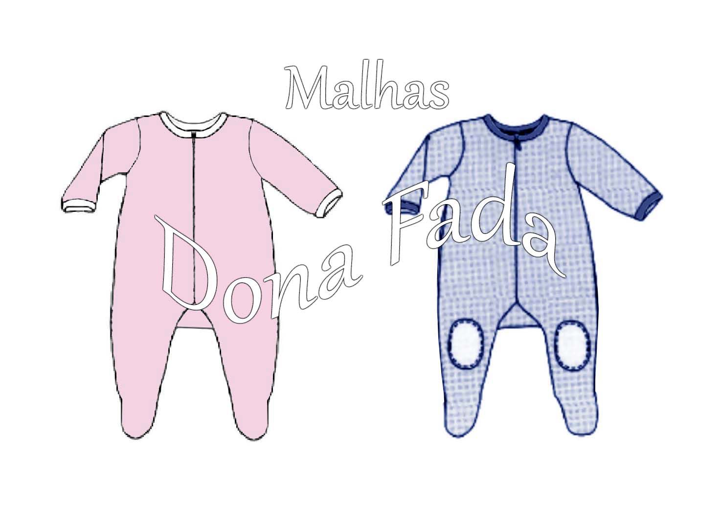 molde de macacao de bebe