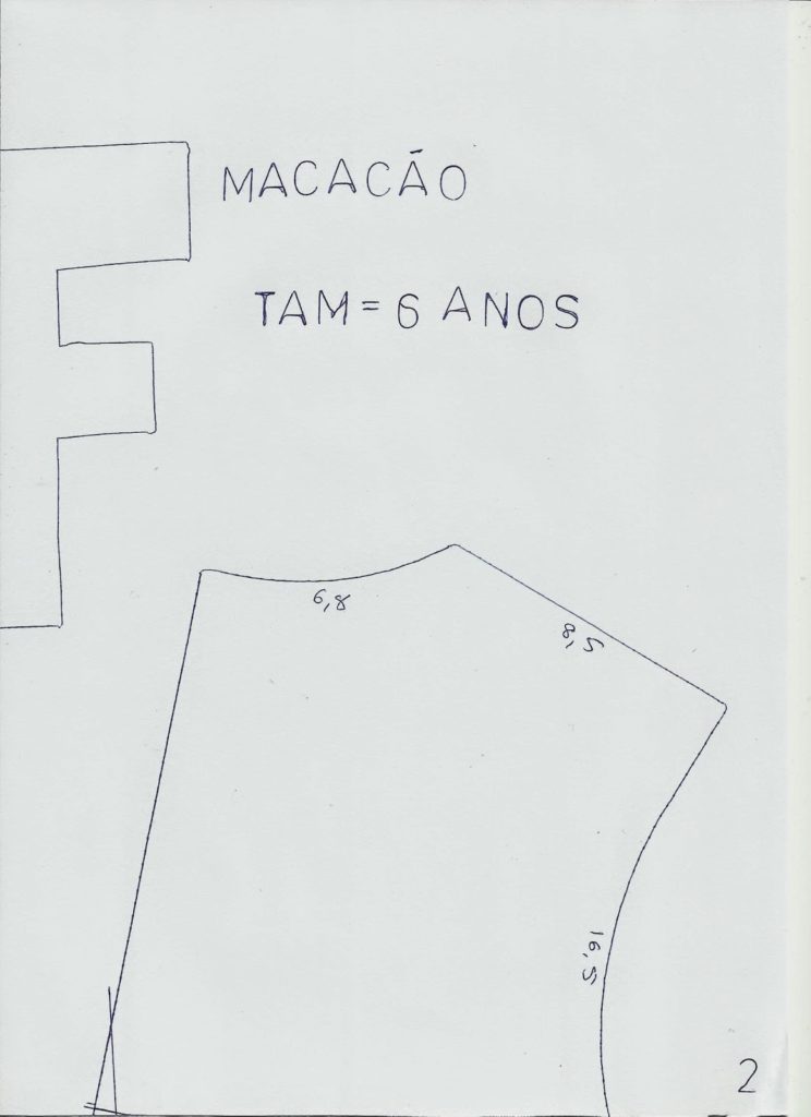 molde de macacao de bebe