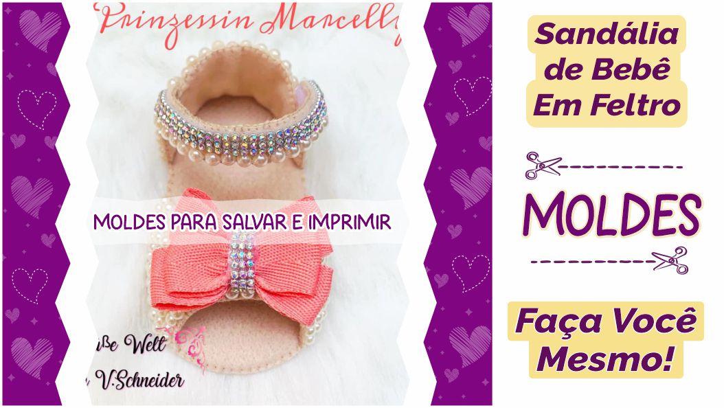 Guia Completo de Moldes Gratuitos para Sapatinhos de Feltro de Bebê