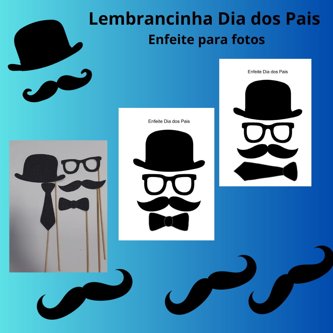 ideias de moldes criativos dia dos pais para painel