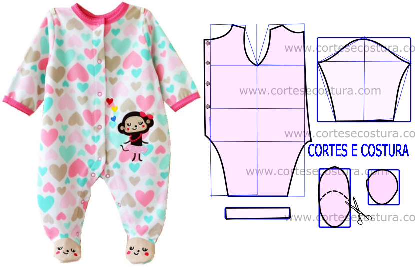 molde roupa de bebe
