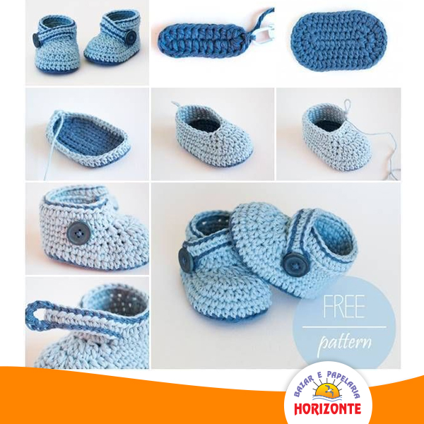moldes de sapatinhos de bebe de croche