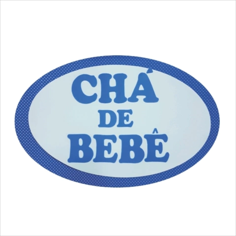 moldura chá de bebe azul