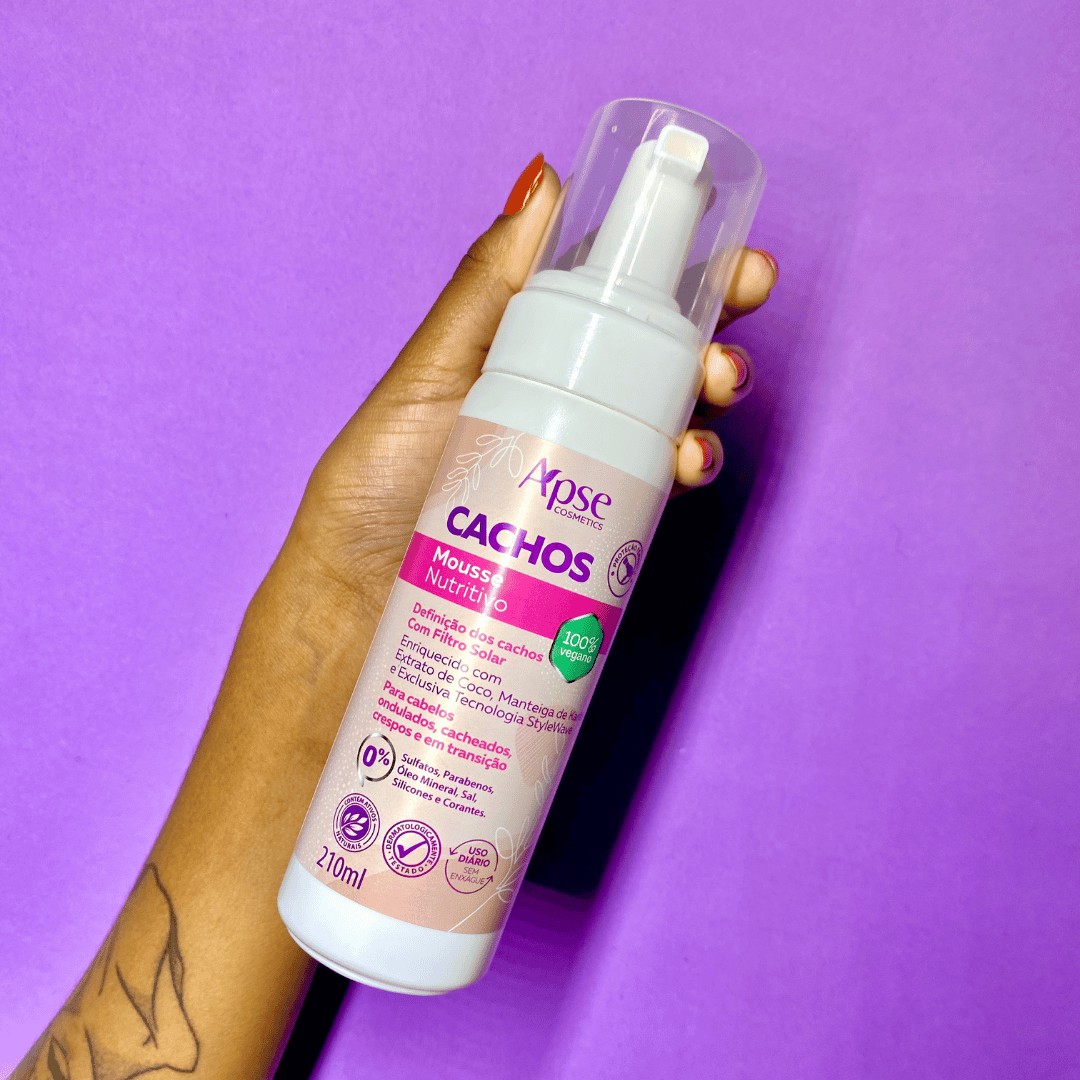 mousse para definição cachos
