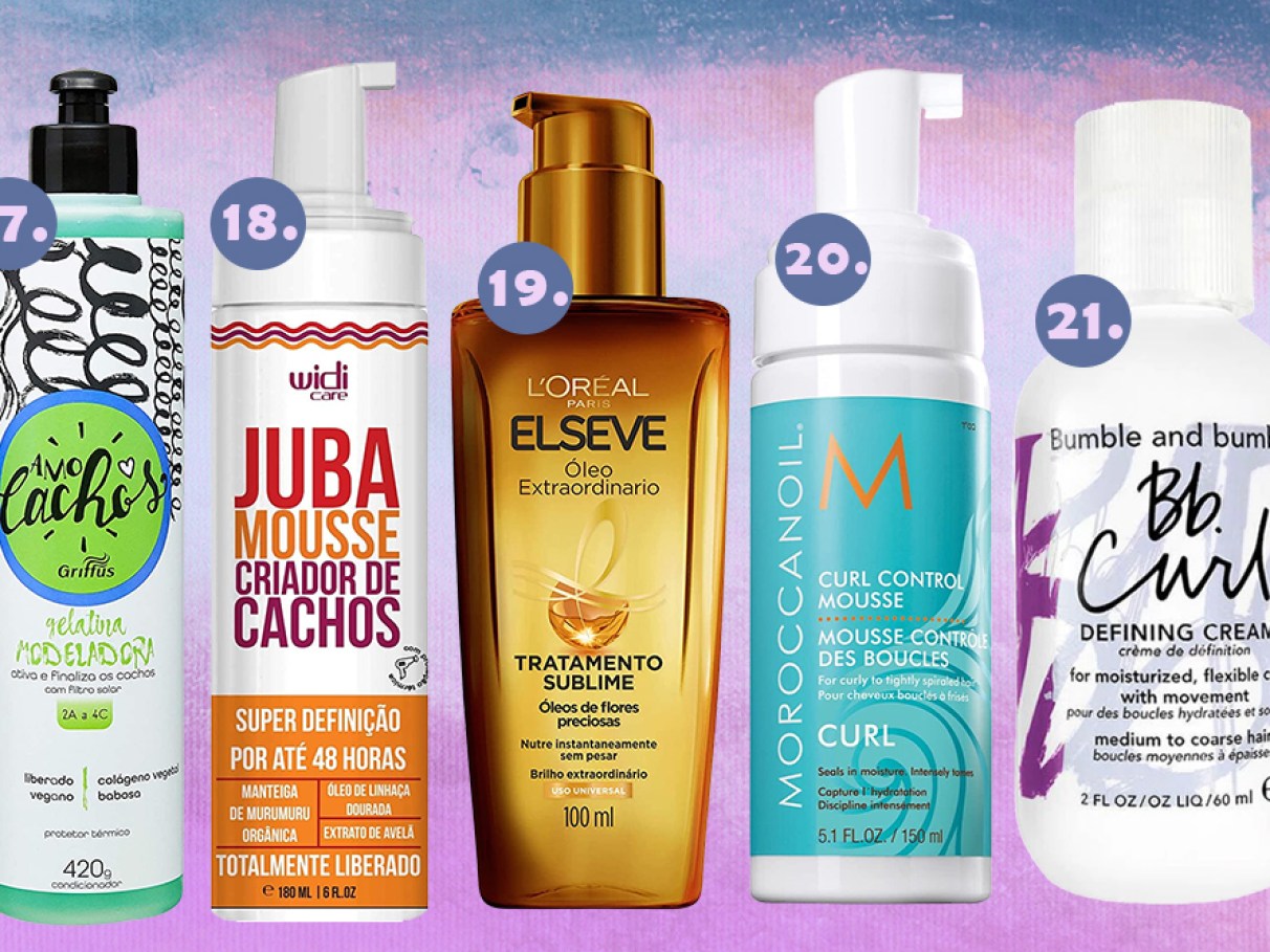 mousse com proteção térmica cabelo cacheado