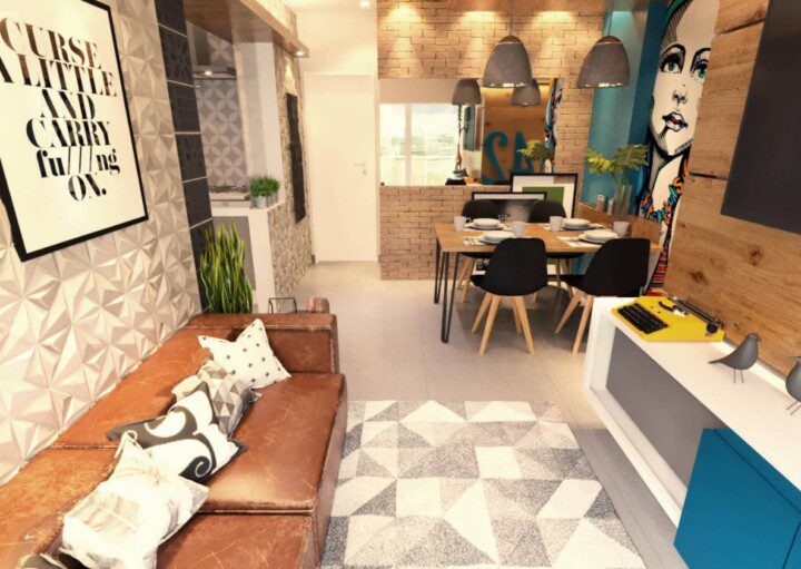 ideias de decoração sala estar pequena e barata