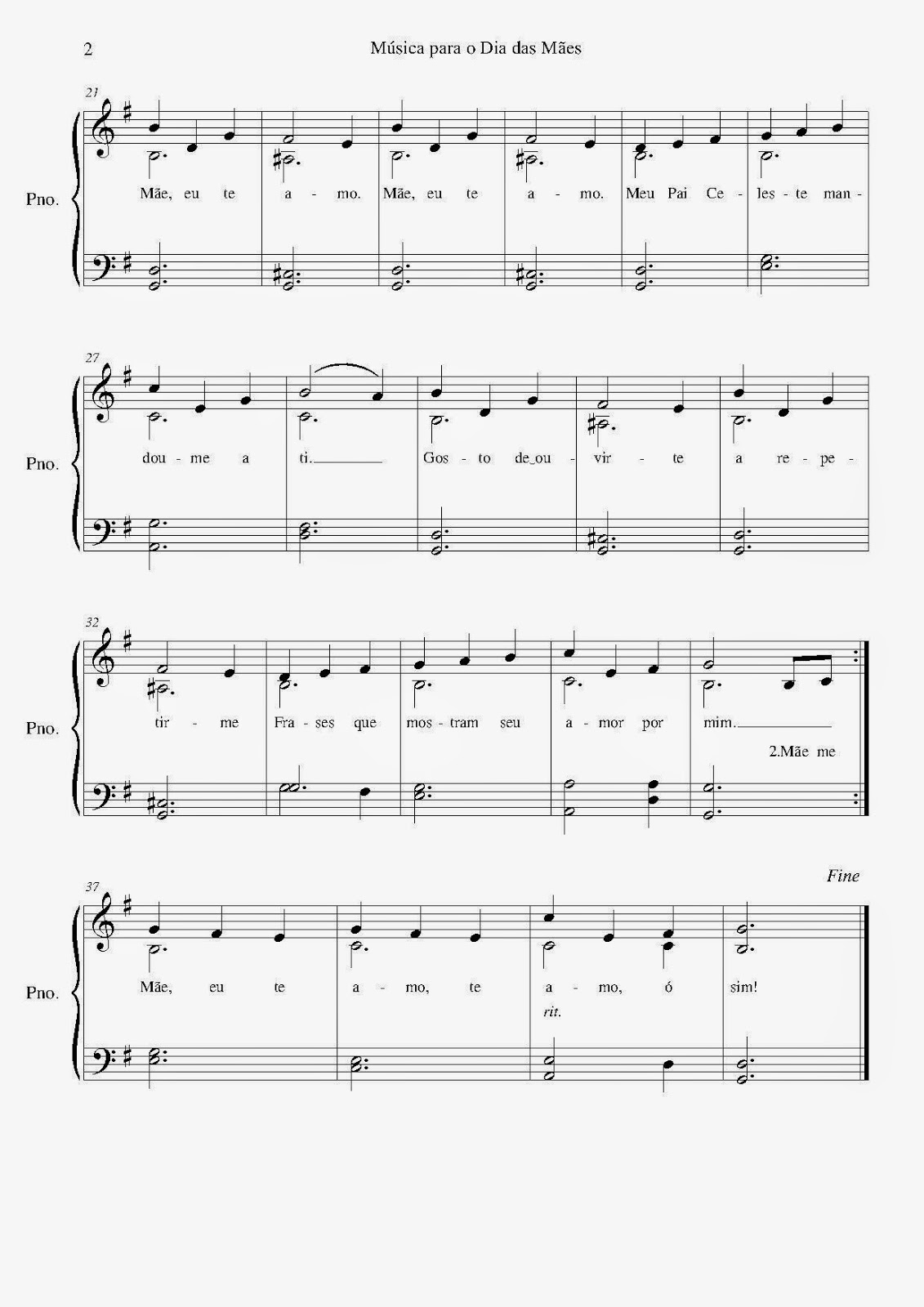 dia das mães letras de música