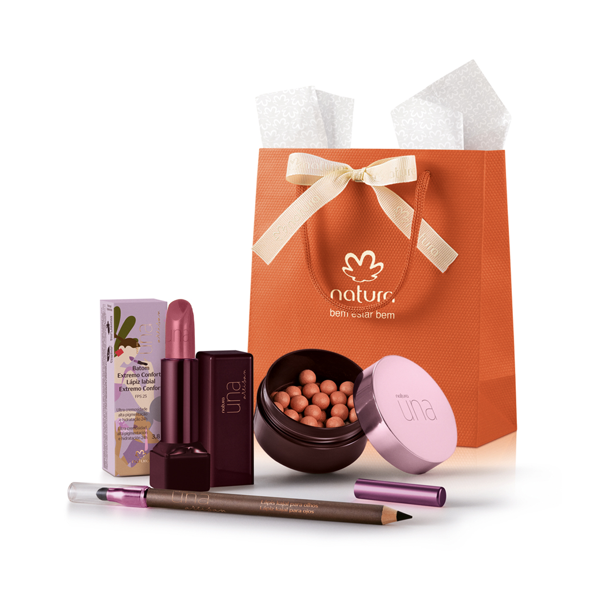 natura maquiagem com skincare
