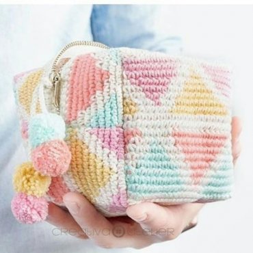 5 Tutoriais de Nécessaire de Crochê para Iniciantes (Passo a Passo)