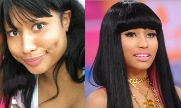 nicki minaj sem maquiagem