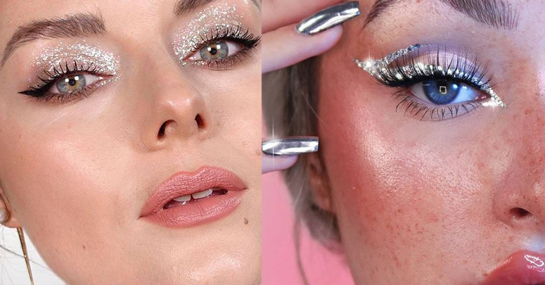 maquiagem ano novo com glitter passo a passo