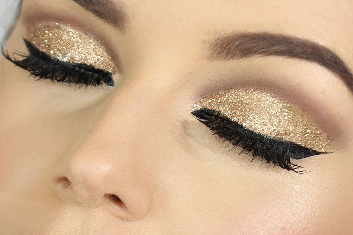 maquiagem ano novo dourada vs prata