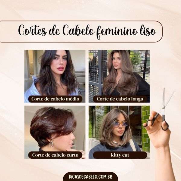 nomes de cortes de cabelo feminino 2026
