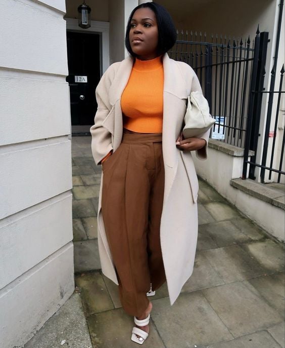 look com roupa laranja
