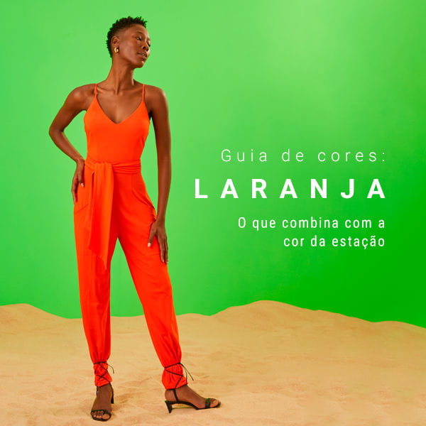 combinações de cores para roupa laranja