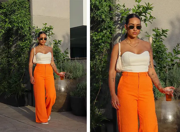 acessórios para roupa laranja