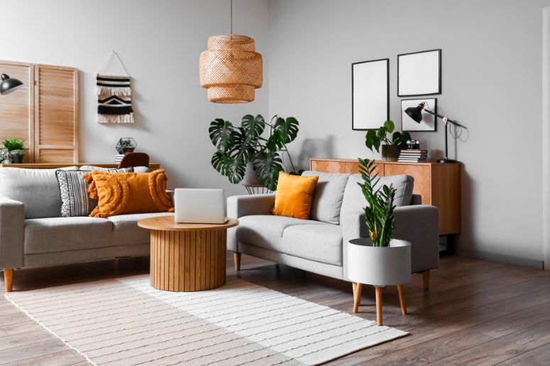 ideias decoração escandinava sala de estar