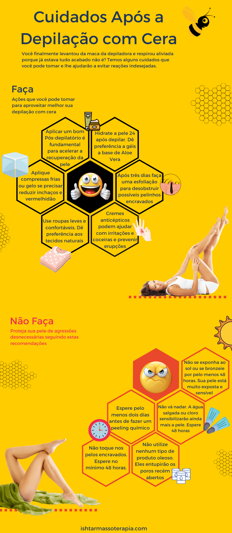 erros comuns ao cuidar da pele após depilação com cera