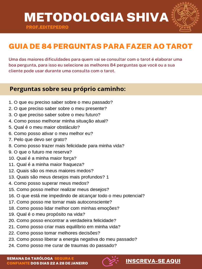 o que perguntar no tarot para autoconhecimento