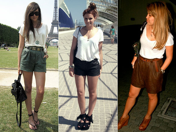 inspiração looks short de couro estilosos