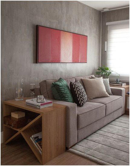 estantes nicho sala pequena