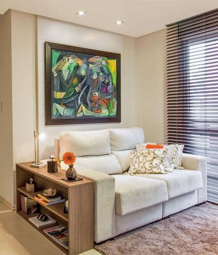 espelhos decorativos sala pequena