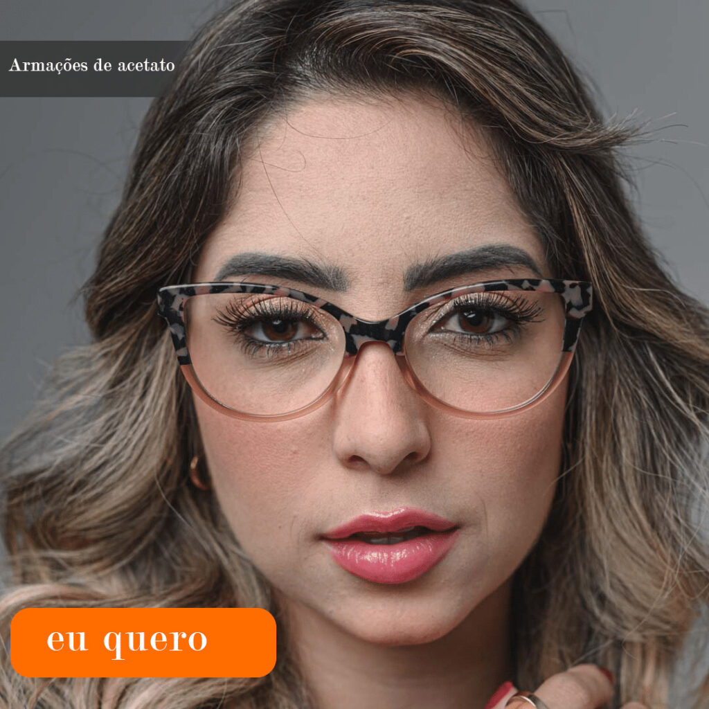 Óculos de grau estilo biblioteca 2026