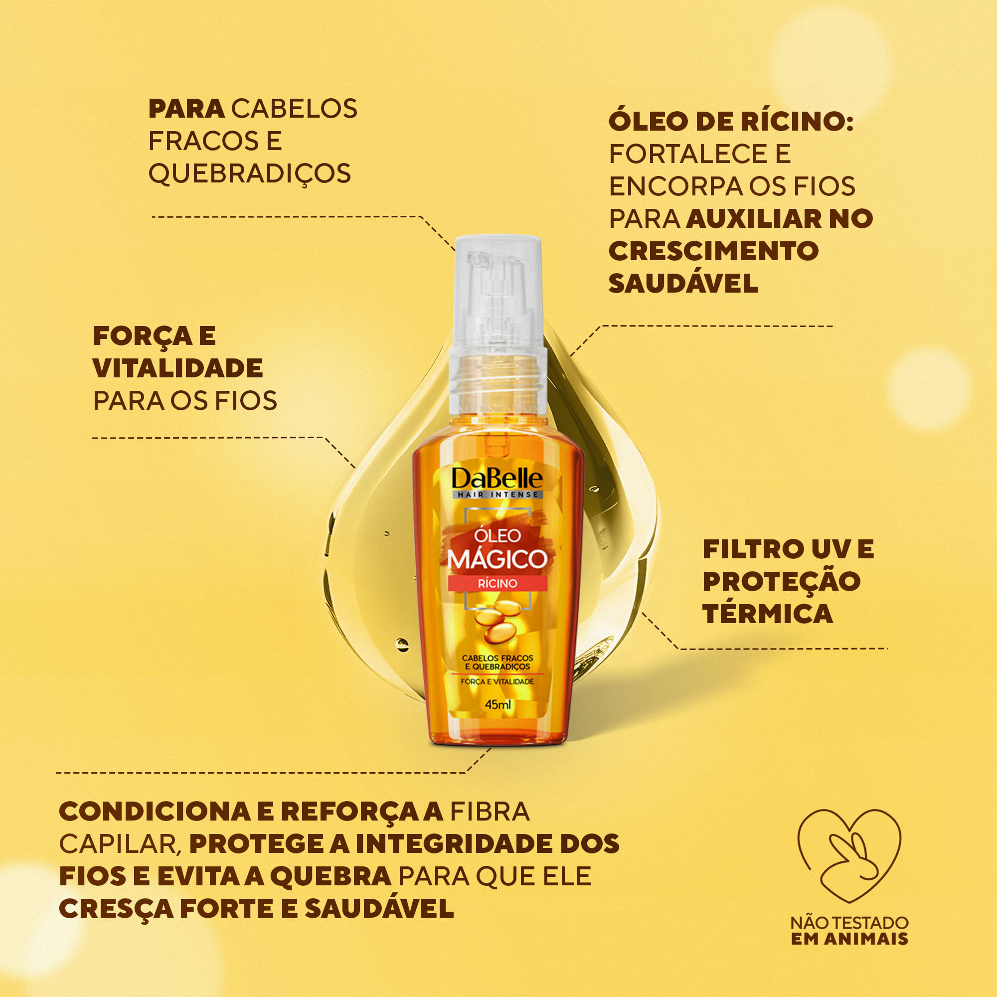 óleo de rícino benefícios