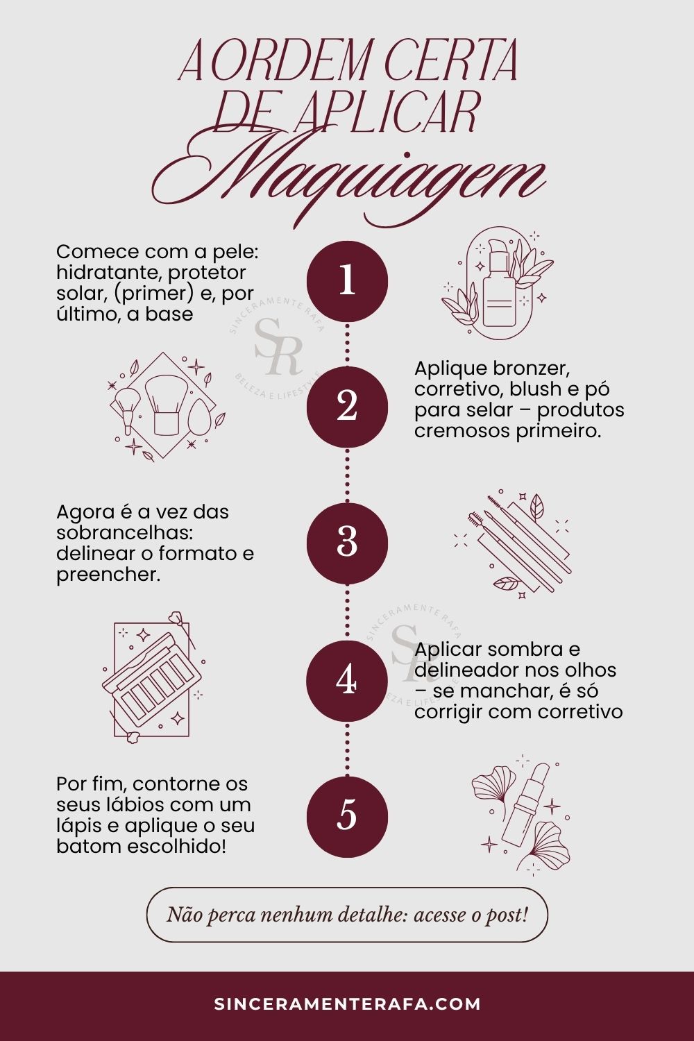 ordem corretivo colorido antes ou depois da base