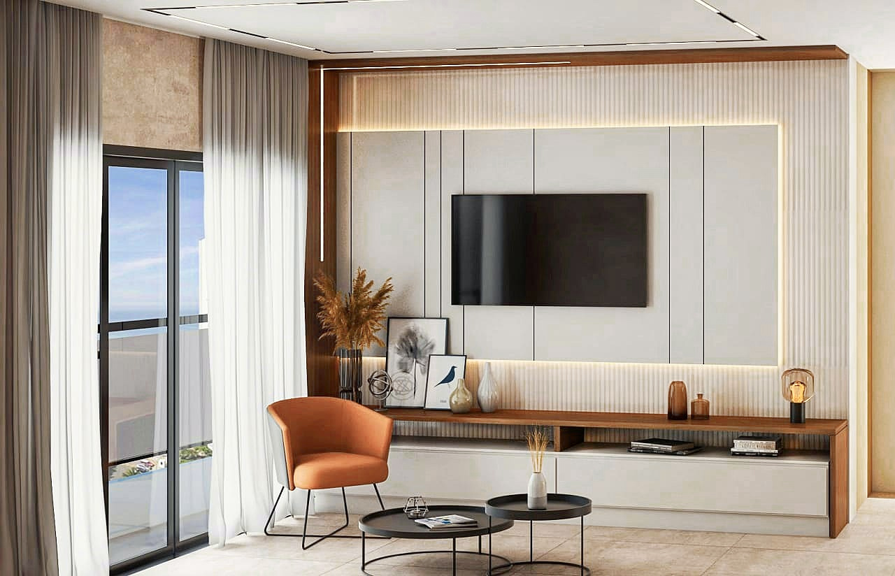 como usar pano de decoração em parede de sala pequena