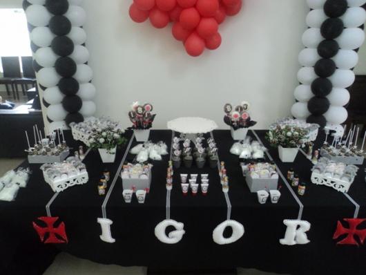 inspiração decoração vasco papel crepom