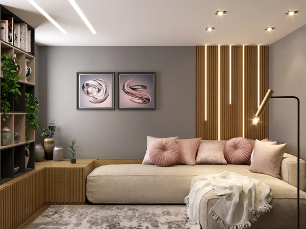 parede com decoração