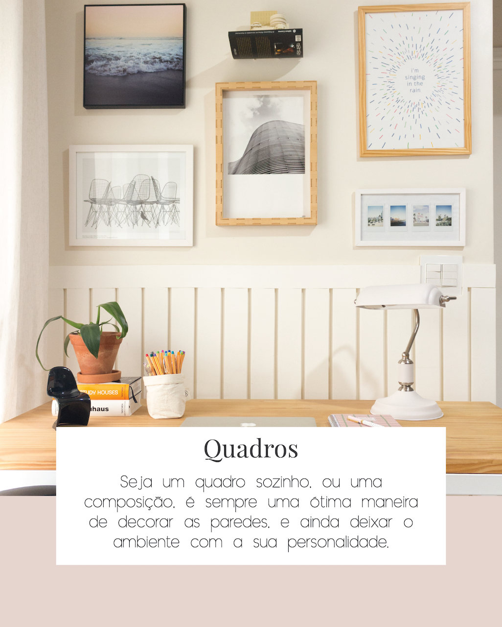 como fazer uma galeria de quadros na parede do quarto