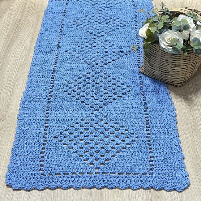 passadeira de crochê