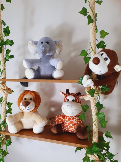 pelúcia safari para decoração