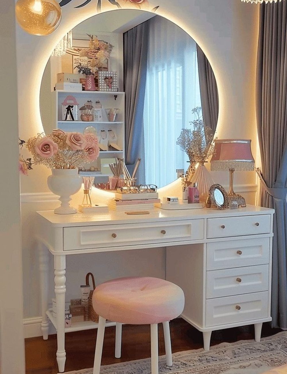 Iluminação Perfeita: Como Montar sua Penteadeira Camarim