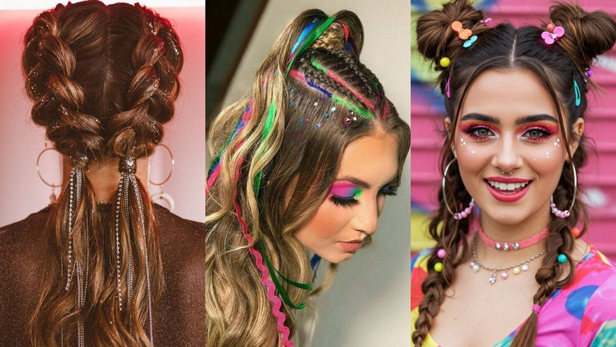 tendências penteados carnaval 2026